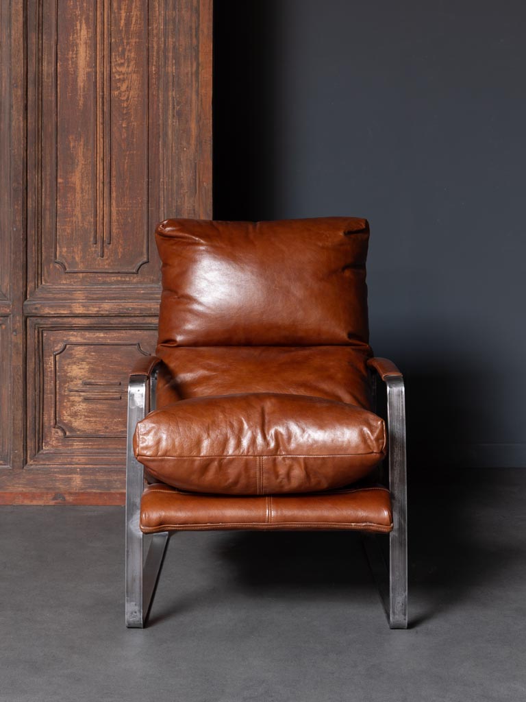 Fauteuil brun Homy - 3
