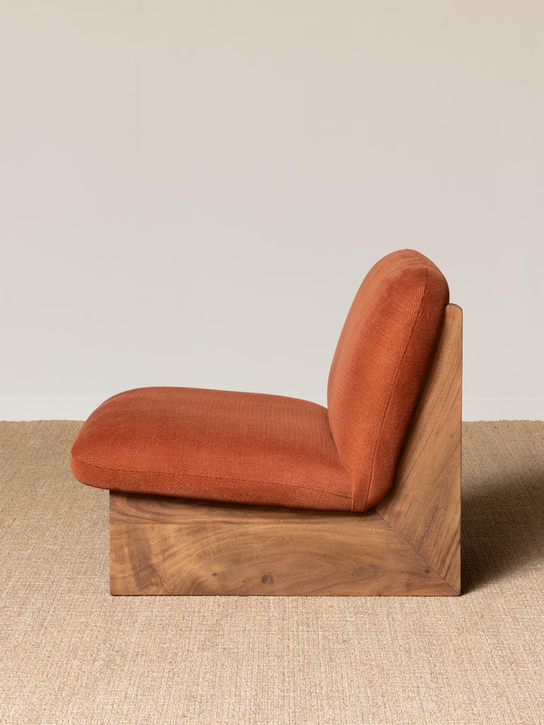 Orange armchair Trentino - 3
