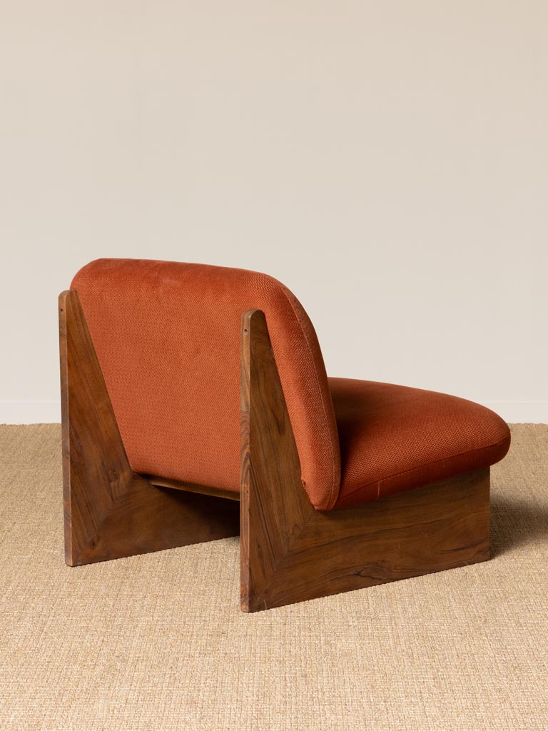 Orange armchair Trentino - 5