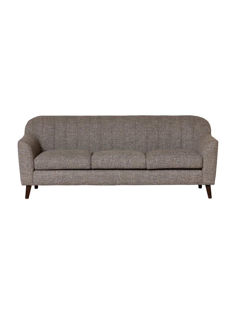 Sofa flecked fabric 3 seaters Truffaut - 2