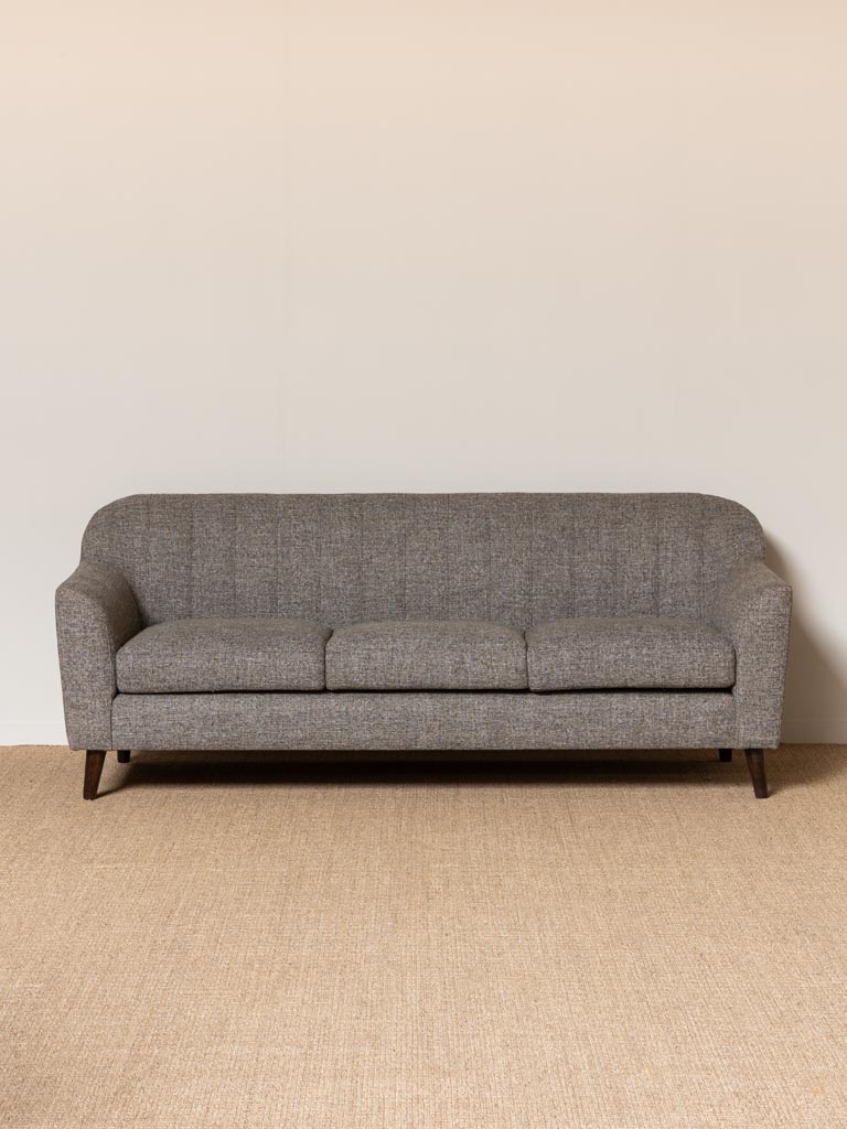 Sofa flecked fabric 3 seaters Truffaut - 1