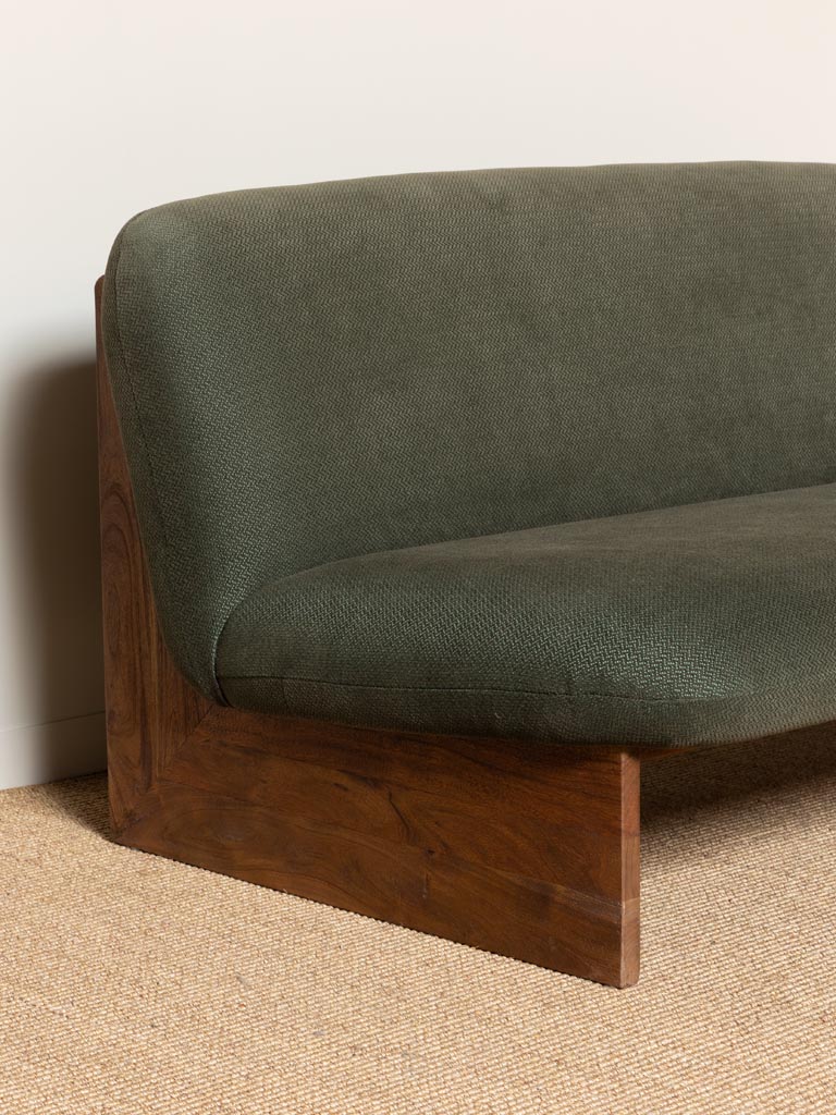 Green sofa 2 seaters Trentino - 5