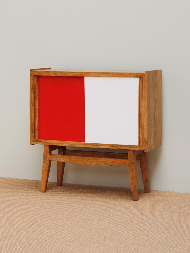 Small sideboad 2 sliding doors Ormica - 3