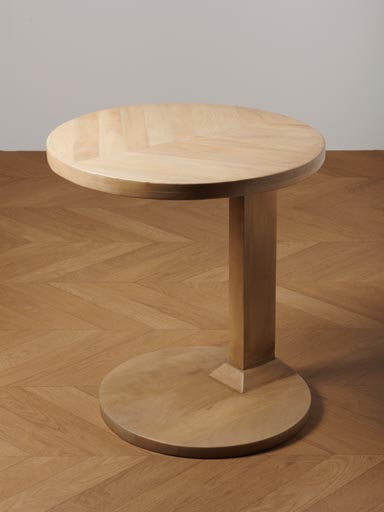 Side table parquet top