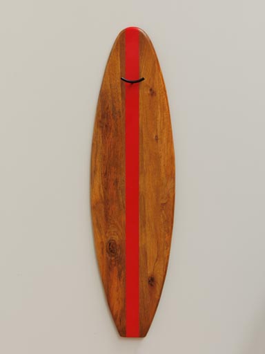 Porte-manteau planche de surf rouge