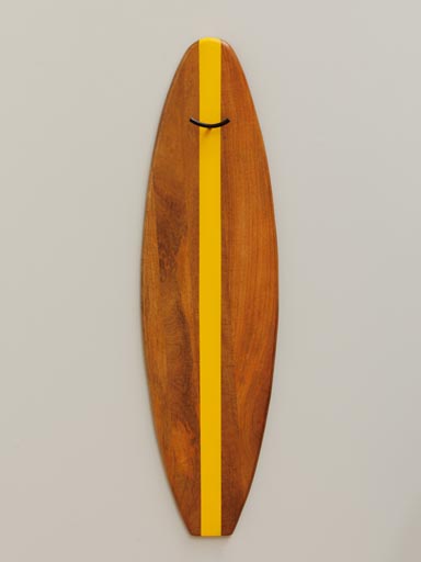 Porte-manteau planche de surf jaune