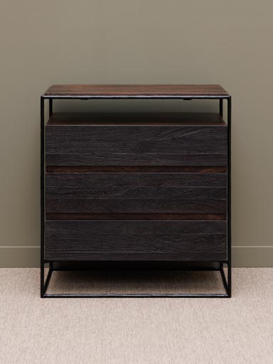 Commode 3 tiroirs fer forgé Forjia