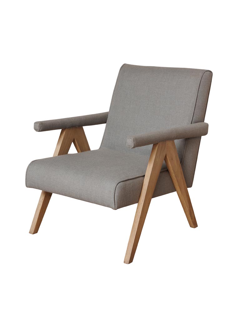 Grey armchair Grimaud - 2