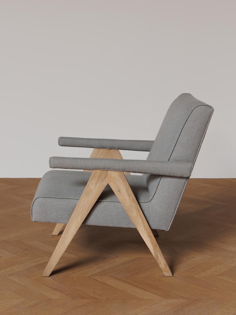 Grey armchair Grimaud - 5