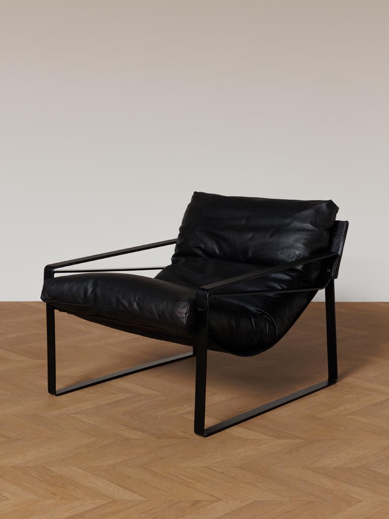 Fauteuil noir Gabor - 1