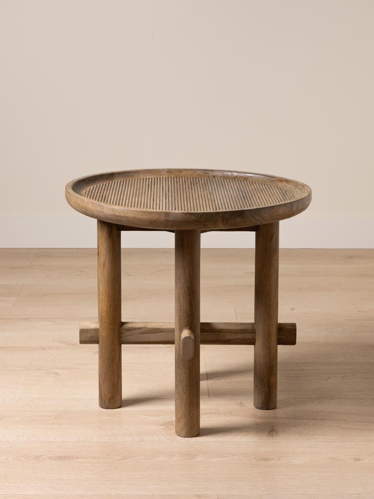 Table d'appoint striée Pontarc - 1