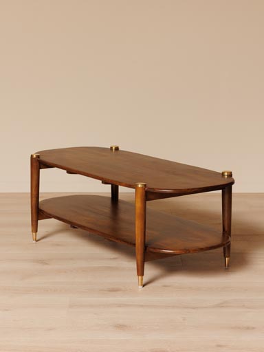 Table basse détails laiton Elanza
