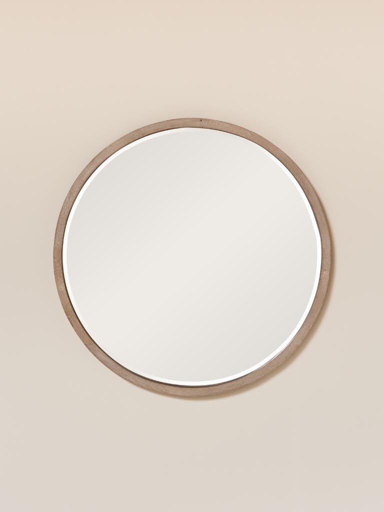 Miroir rond biseauté Sobre - 1