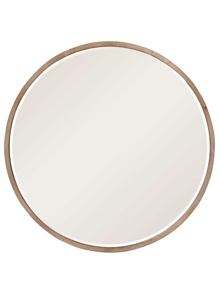 Grand miroir rond biseauté Sobre - 2