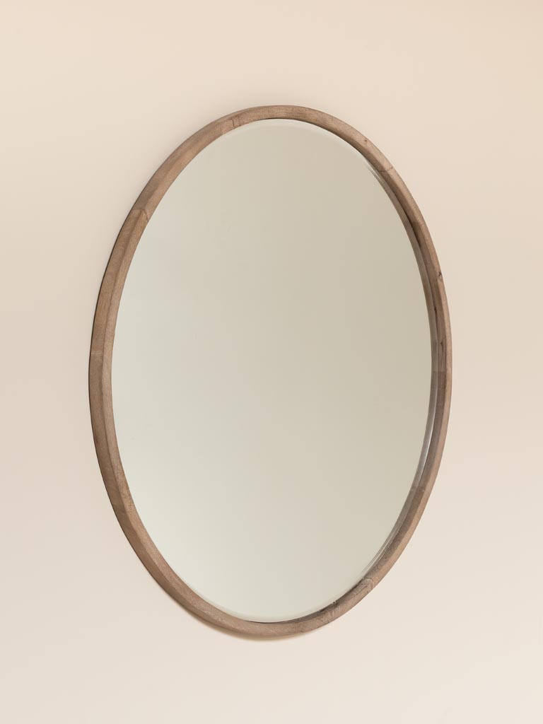 Grand miroir rond biseauté Sobre - 3
