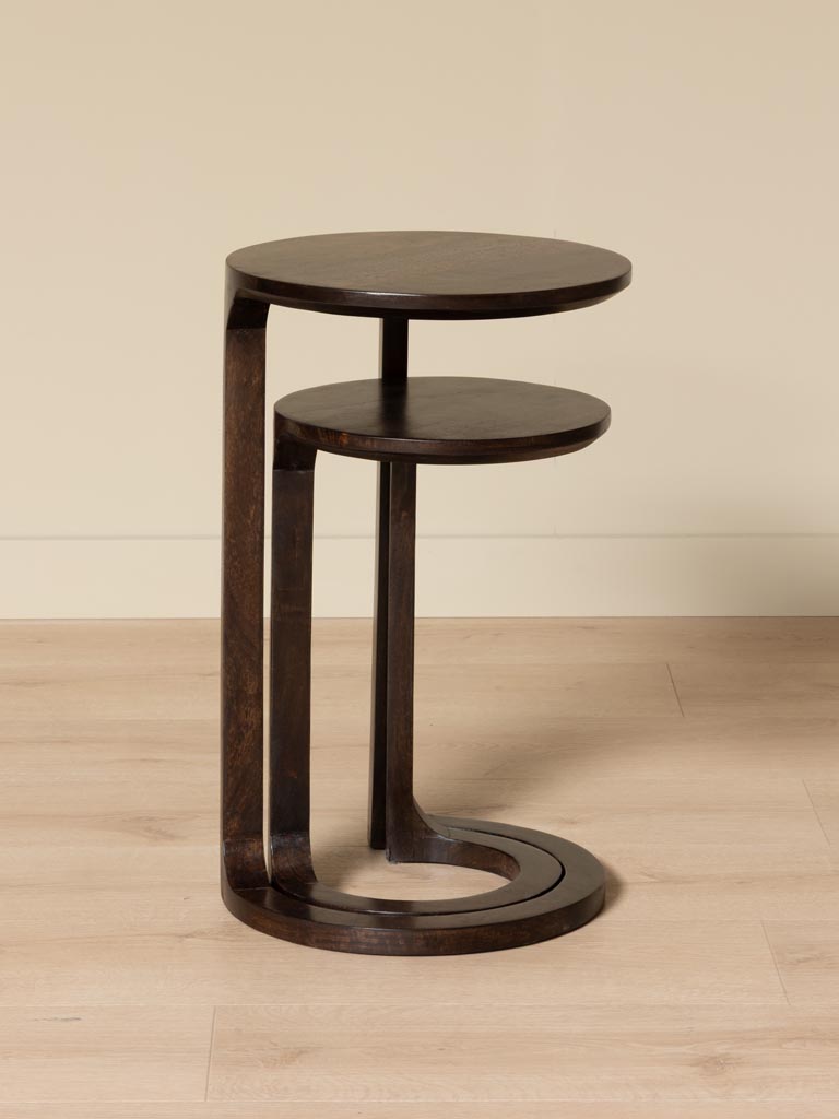 S/2 tables d'appoint gigognes pied rond Edgy - 5