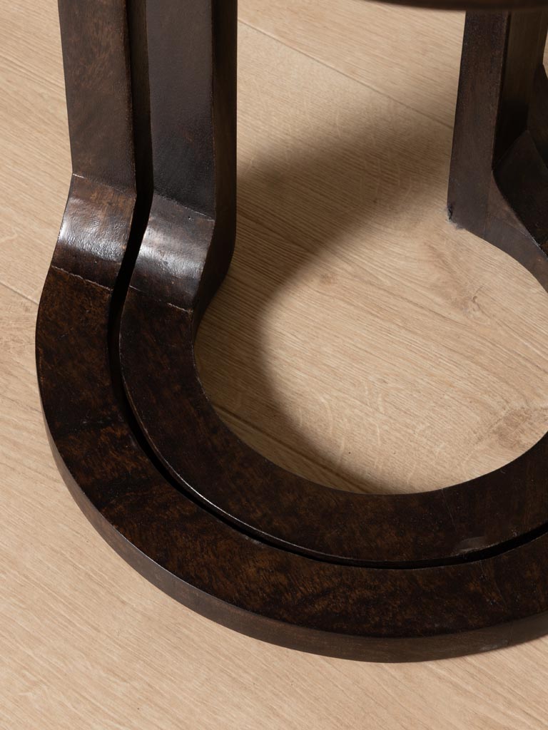 S/2 tables d'appoint gigognes pied rond Edgy - 4