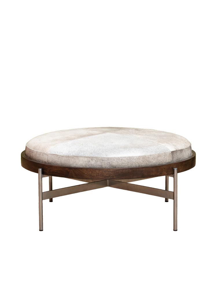 Grand tabouret peau de vache Hike - 2