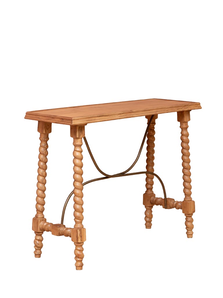 Turned wood console iron details Miracolo - 2