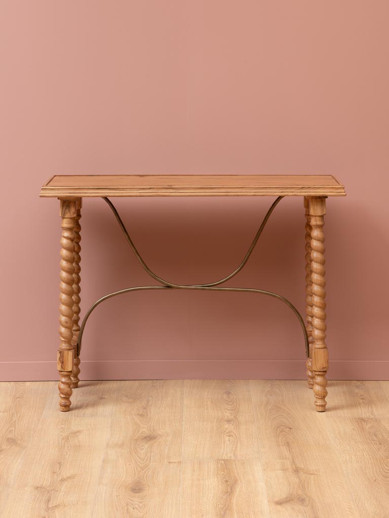 Turned wood console iron details Miracolo - 1