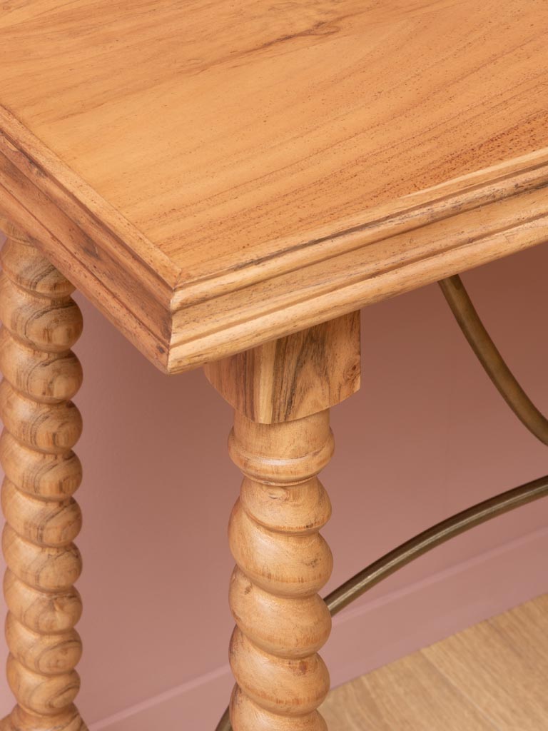 Turned wood console iron details Miracolo - 5