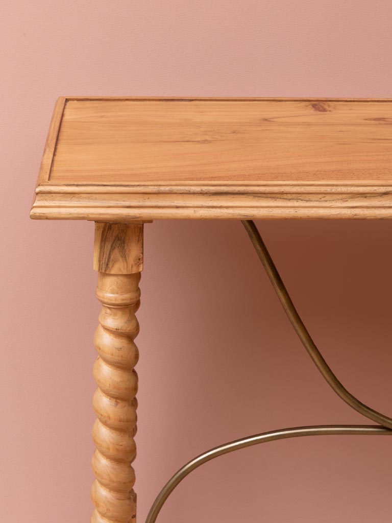 Turned wood console iron details Miracolo - 4