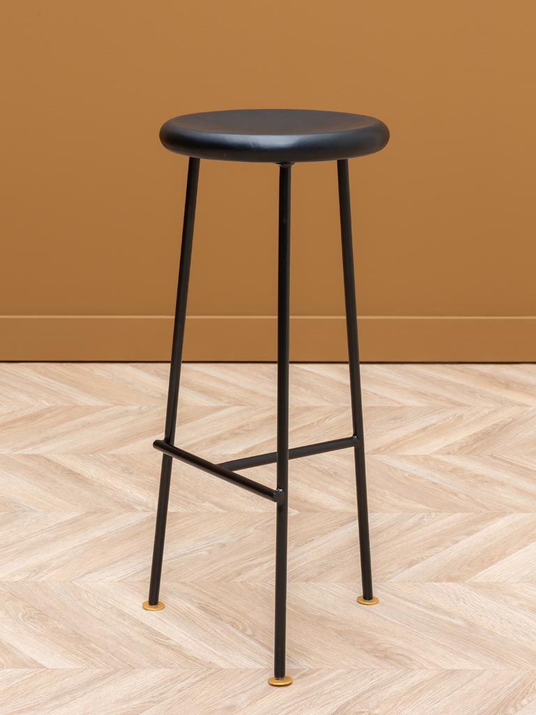 Tabouret de bar bleu foncé Motta - 1