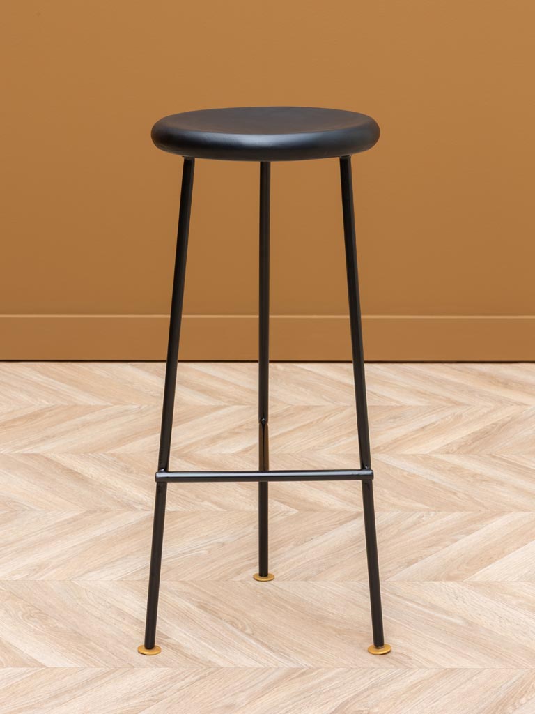 Tabouret de bar bleu foncé Motta - 3