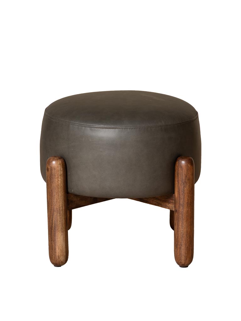 Pouf pieds bois Olga - 2