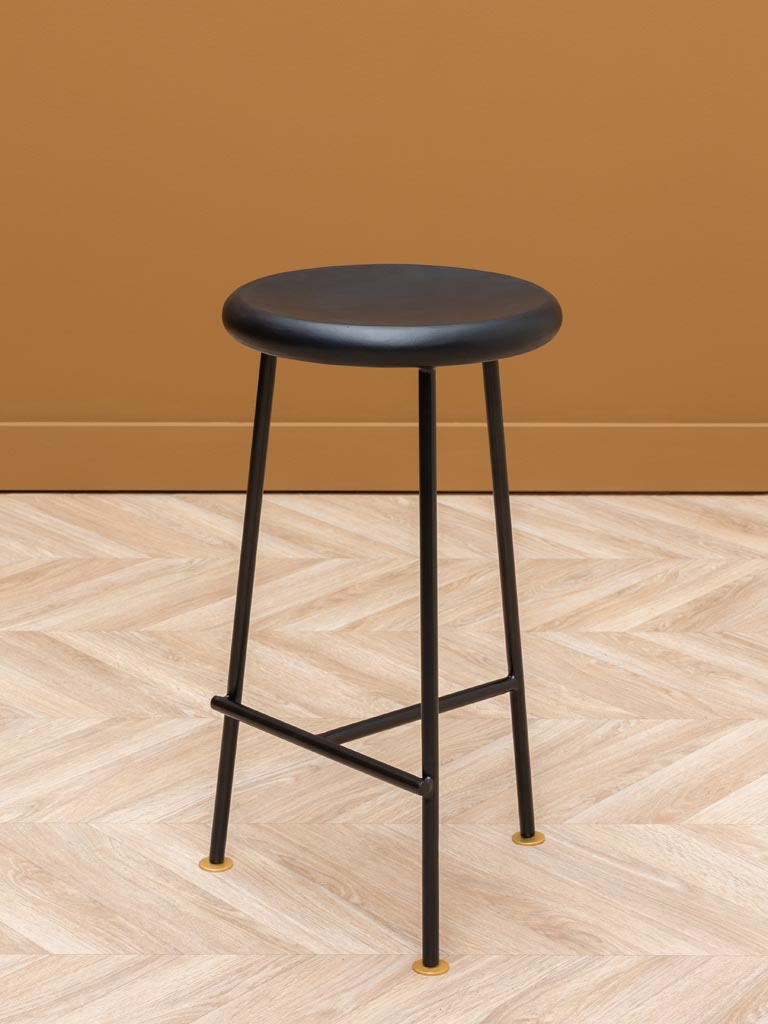 Tabouret de comptoir bleu foncé Motta - 1