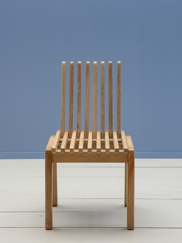 Chaise bois clair lattes rabattables Barista - 3
