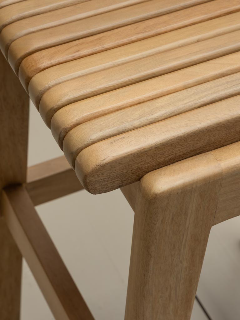 Chaise bois clair lattes rabattables Barista - 8