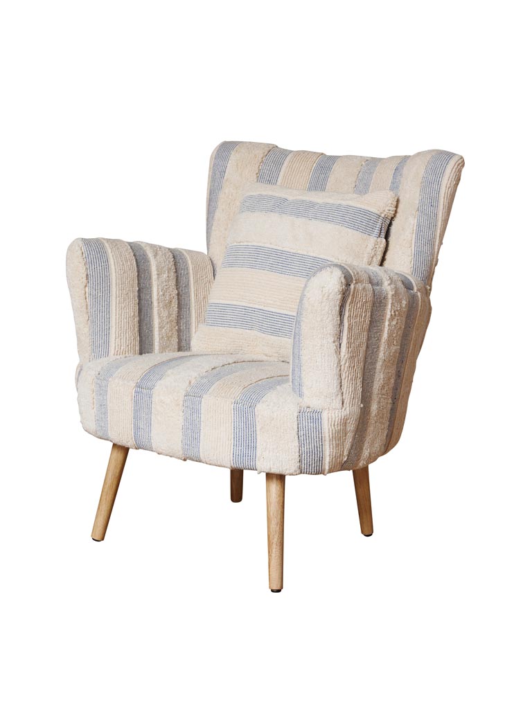 Striped armchair Harina - 4