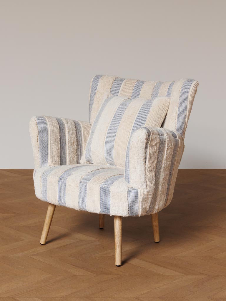 Striped armchair Harina - 5