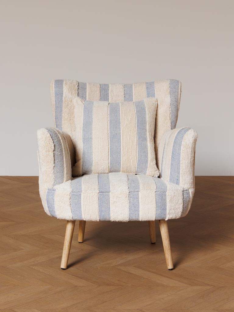 Striped armchair Harina - 6