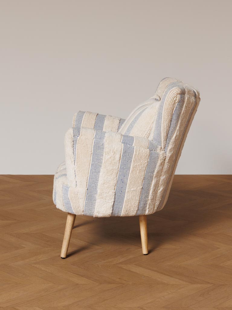 Striped armchair Harina - 8