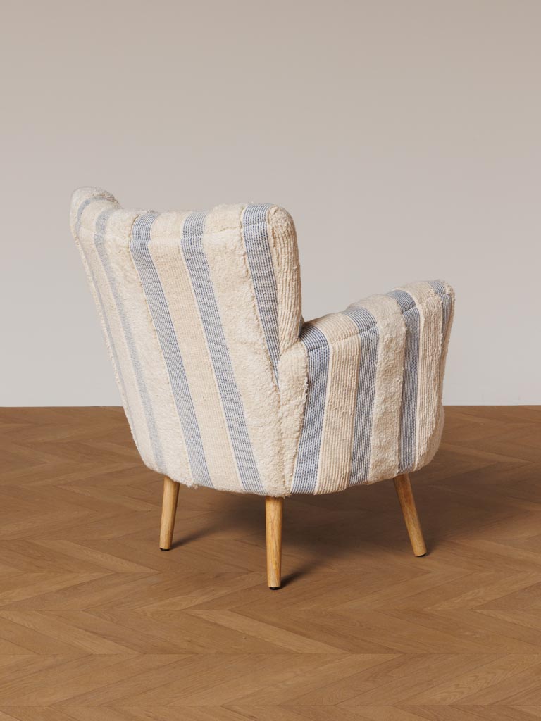Striped armchair Harina - 2