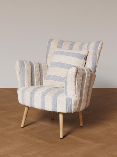 Fauteuil rayé Harina
