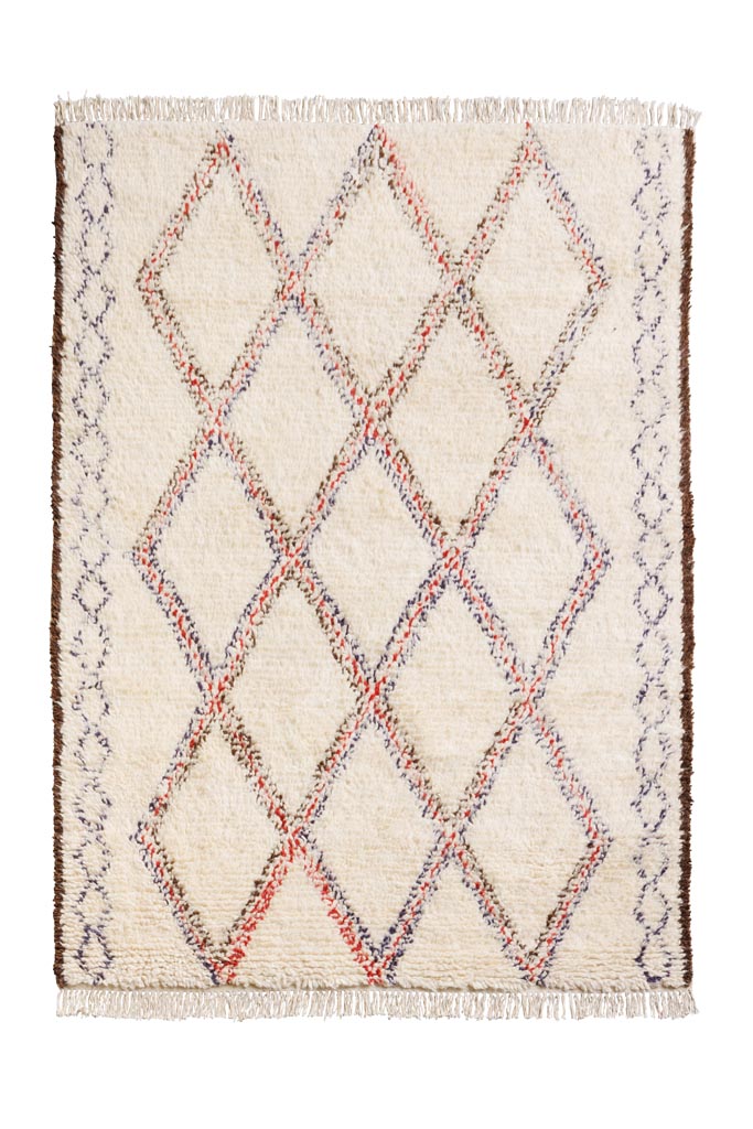 Berber style wool rug Moroccan - 2