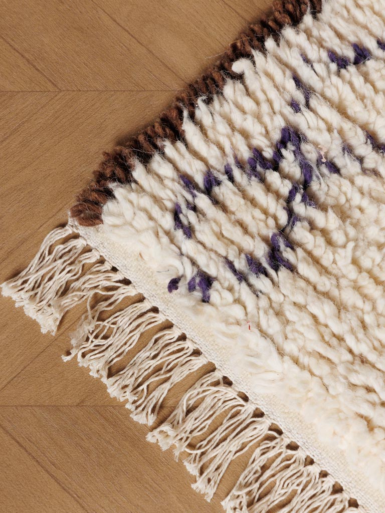 Berber style wool rug Moroccan - 3