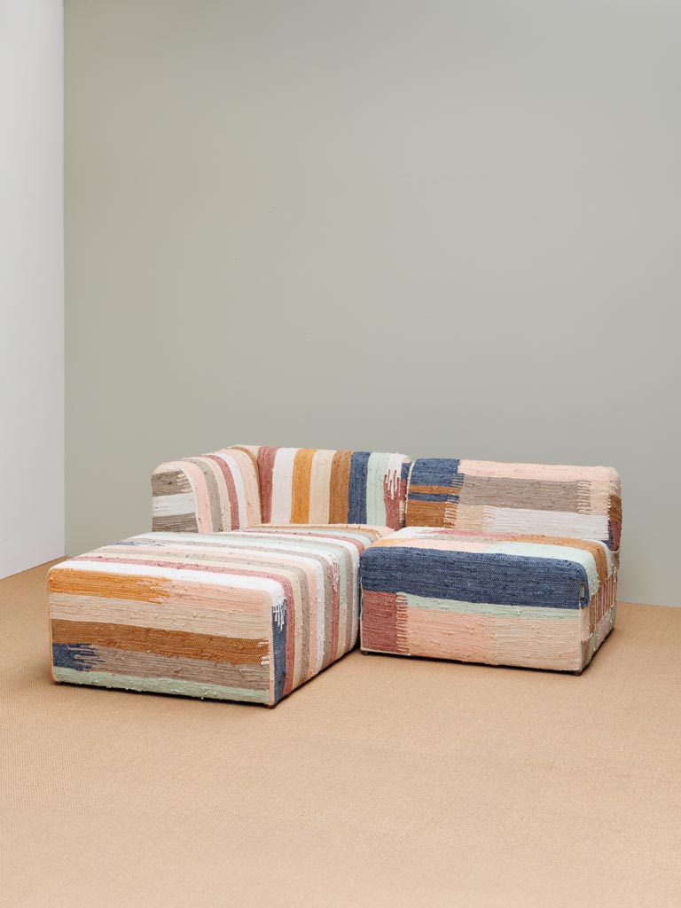 Méridienne multicolore Chindi - 3