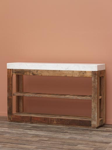 Console table with marble top Greta