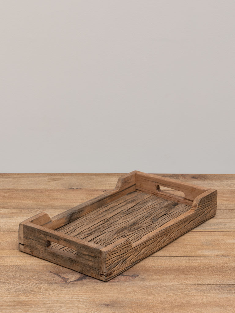 Reclaimed wood tray - 1