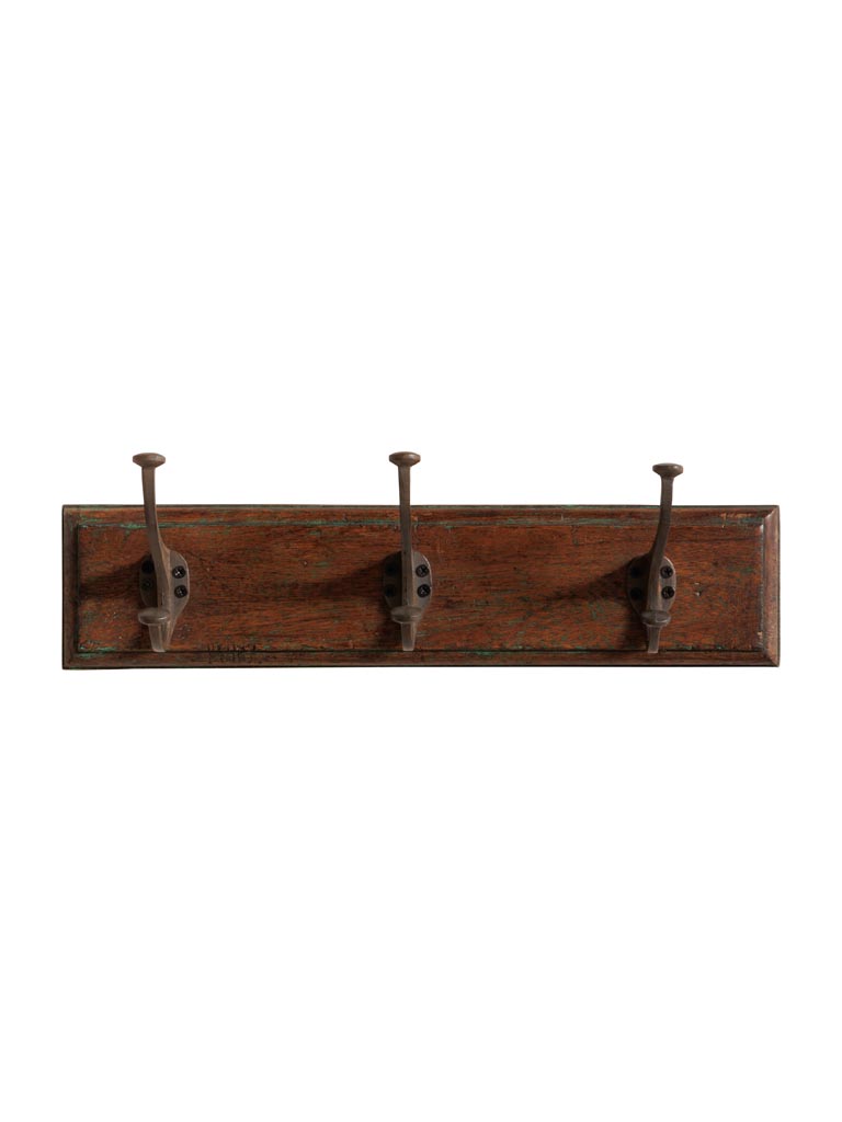 Wall coat rack 3 hooks School style - 2