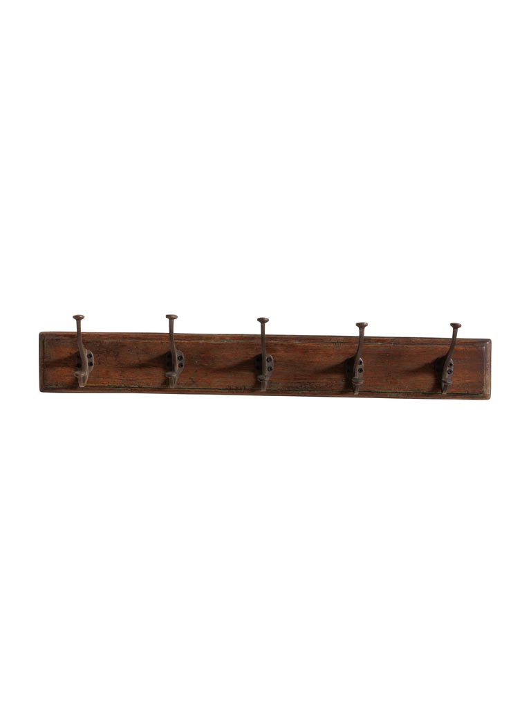 Wall coat rack 5 hooks School style - 2