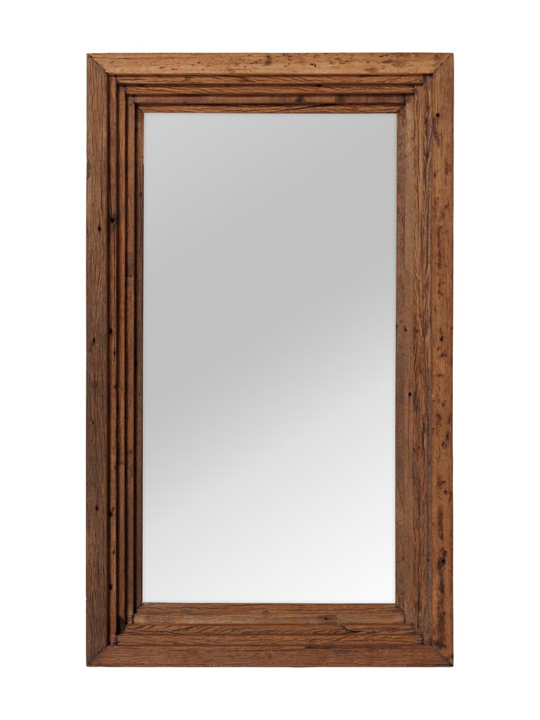 Large recycled wood mirror Asturias - 2