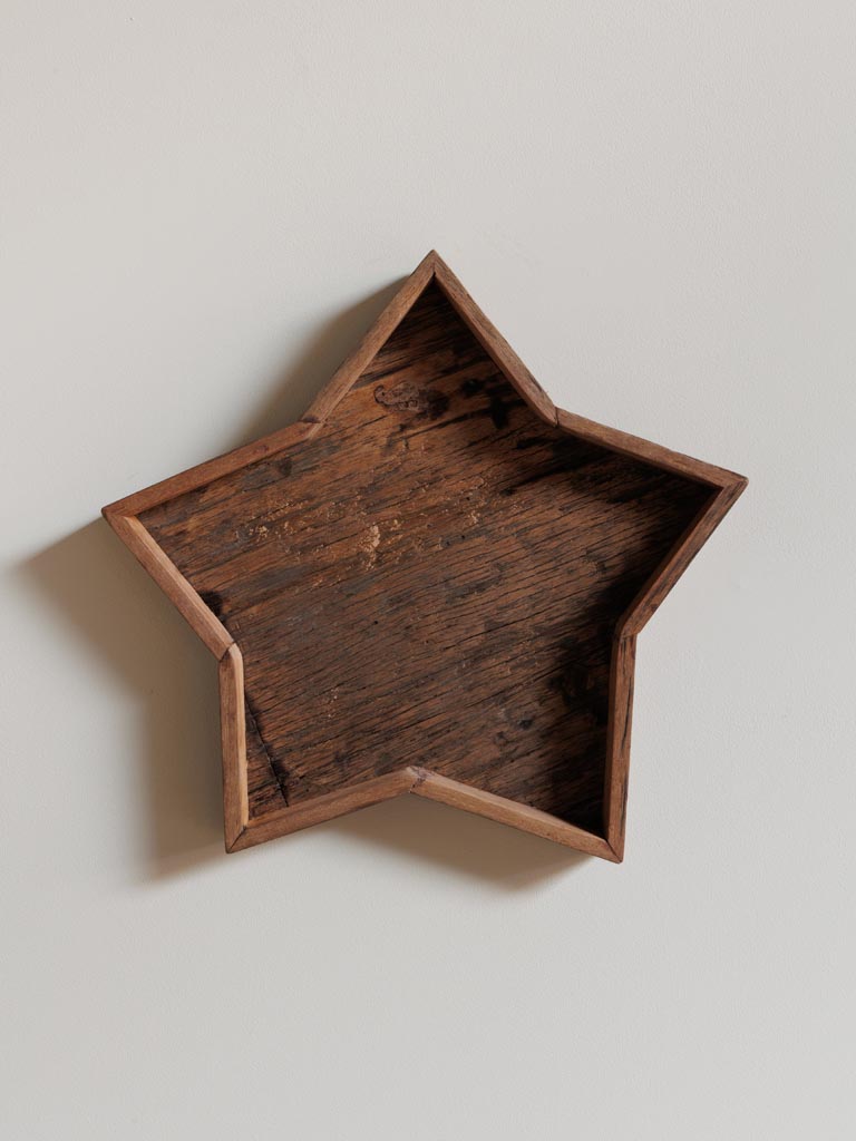 Reclaimed wood star wall decor - 1