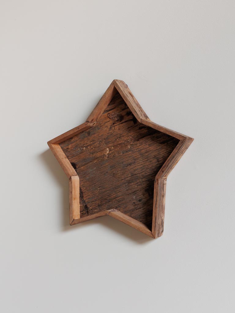 Reclaimed wood star wall decor - 3