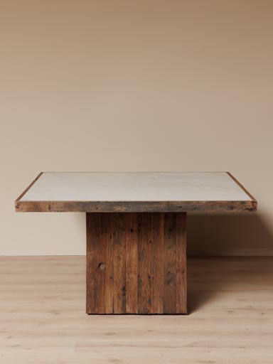 Square dining table marble top Alpina