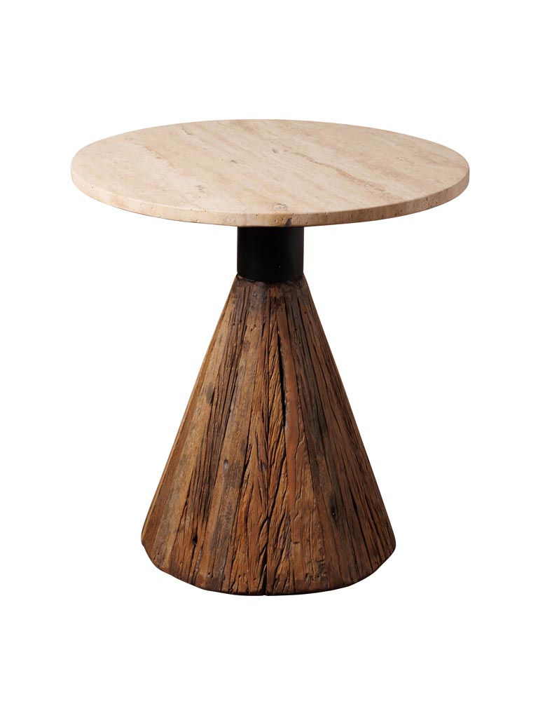Side table beige marble Alba - 2